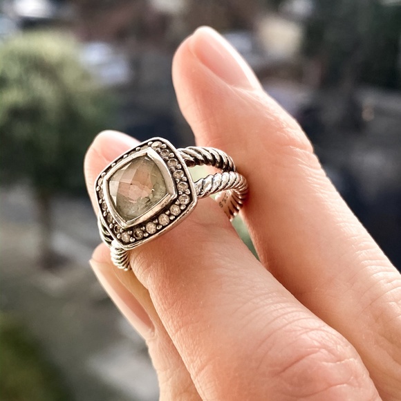 David Yurman | Petite Albion® Ring with Prasiolite - Picture 3 of 6